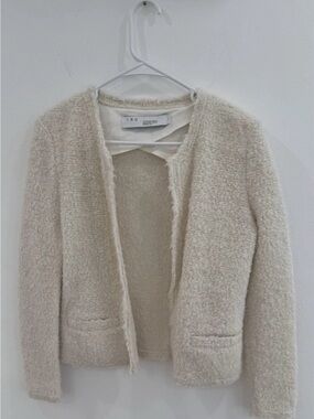 IRO Cream Bouclé Knit Jacket